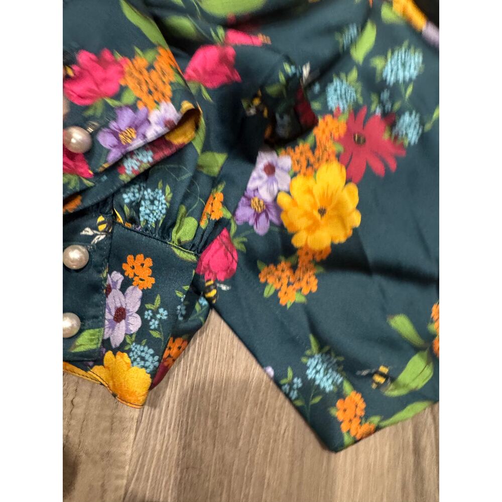 NWT BAACAL x Maxey Greene Floral Wrap Maxi Dress Plus Size 2 Sustainable Boho - Picture 9 of 14